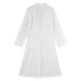 thumbnail image 4 of vastwit Womens Casual Long Trench Coat Open Front Lapel Overcoat Windproof Classic Peacoat w/Belt White XL, 4 of 7