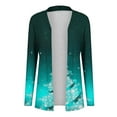thumbnail image 5 of DDAPJ pyju Ugly Christmas Sweater for Women Long Sleeve Lightweight Casual Open Front Outwear Coat Fall Fashion Clothes Mint Green XXL, 5 of 6