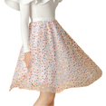 thumbnail image 1 of Gibobby mini faldas de mujer Falda de tul para mujer, enagua hasta la rodilla, línea A, elástica, de cintura alta, plisada, falda de tul(Amarillo, Talla única), 1 of 5