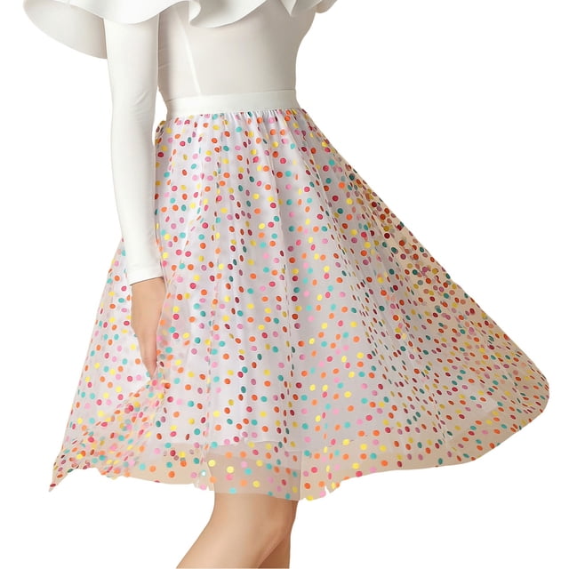 Gibobby mini faldas de mujer Falda de tul para mujer, enagua hasta la rodilla, línea A, elástica, de cintura alta, plisada, falda de tul(Amarillo, Talla única)