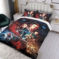 thumbnail image 3 of Stranger Things Conjunto de sábanas temático, trío de piezas, cómodo y amigable con la piel, diseño único, regalo de decoración para el hogar para familiares, amigos y fans, 90 cm * 190 cm, 3 of 6