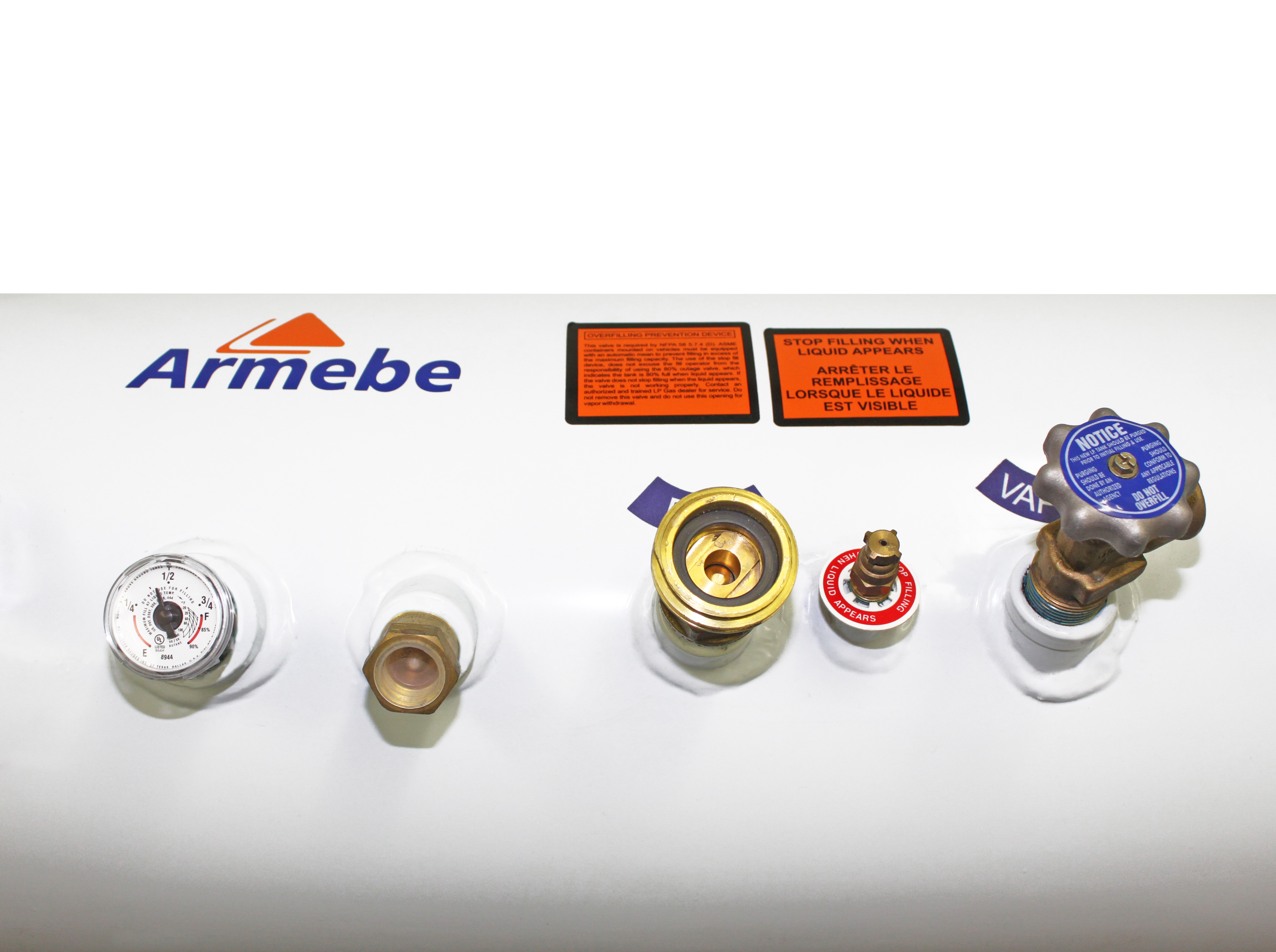 Flame King 16-Gallon ASME Horizontal Propane Tank for RV, Food Trucks, Van, or Trailers - YSN16