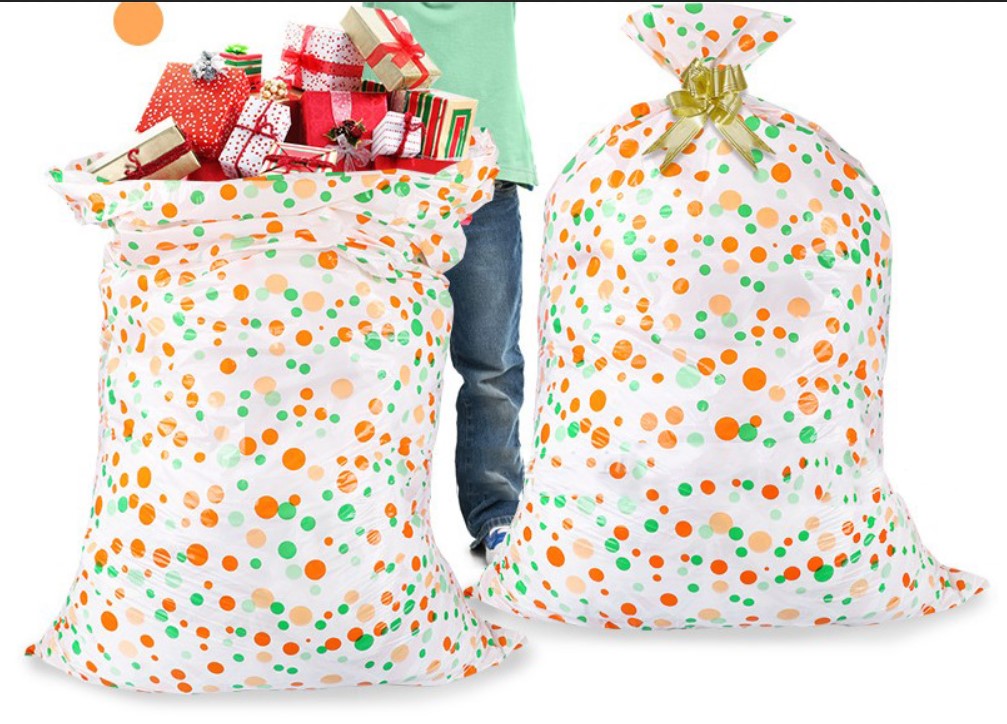 Extra Large Gift Bags (36 x 56 Inch) Jumbo Plastic Dot Bags Oversized