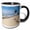 Black/White, variant on 3drose, Brant Lighthouse, Nantucket Harbor, Nantucket, Massachusetts, Usa, 15oz Two-tone Red Mug