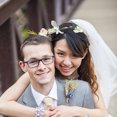 thumbnail image 4 of 1pc Flower Wreath Bridal Veil Hair Accessory Photo Prop Floral Headband, 4 of 7