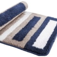 thumbnail image 1 of ZHAOCHENG Alfombra de baño antideslizante, alfombra de cocina, alfombra de baño esponjosa, alfombra de ducha de microfibra suave, de secado rápido, absorbente de agua, lavable a máquina-40 x 60 cm (az, 1 of 5