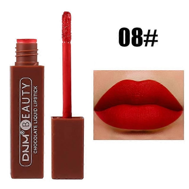 DNM Chocolate Matte Lip Gloss Color Mist Velvet Lip Tint Lasting Non Stain Lipstick Moisturizing