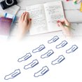 thumbnail image 1 of Clips Papier, Galvanoplastie Forme de Voiture de Processus 100 Pcs Léger Clips de Papier en Forme Portable pour le Bureau, 1 of 8