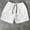 White#14, variant on Handshe Men Summer Linen Shorts Elastic Waist Drawstring Shorts with Pocket Casual Fashion Beach Pants Fitness Sweatpant