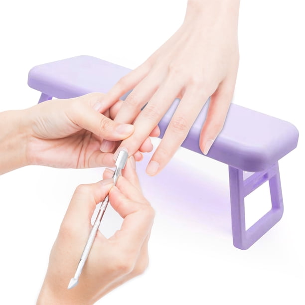 Herramientas para manicura, almohadillas plegables para manicura, aptas para la creación de manicura, fabricadas en ABS, resistentes y fáciles de usar.