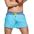 thumbnail image 1 of Hombres Casual Patchwork Cintura baja Boxer recto Tres puntos Pantalones cortos Pompotops  oipoqjl22425, 1 of 7
