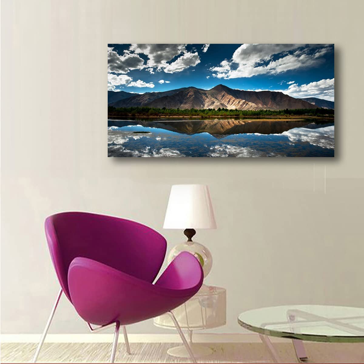Toile Murale Paysage Montagne - Impression Numérique Sur Toile, Dimensions Sur Mesure