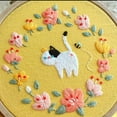 thumbnail image 4 of Bgsha 15cm DIY Embroidery Kit 3D Cat Landscape Embroidery Stitching Kits With Hoop Art Needlework Cross Stitch Set Embroidery Access, 4 of 4