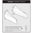 thumbnail image 2 of Juego de soportes Liberty D688SEC-W-TX para correderas de cajón blancas, 2 of 3