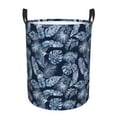 thumbnail image 2 of Goofa Tropical Leaves Printed Circular Hamper,Laundry Basket with Handles,Storage Baskets Foldable,Large Capacity Laundry Hamper-Medium, 2 of 8