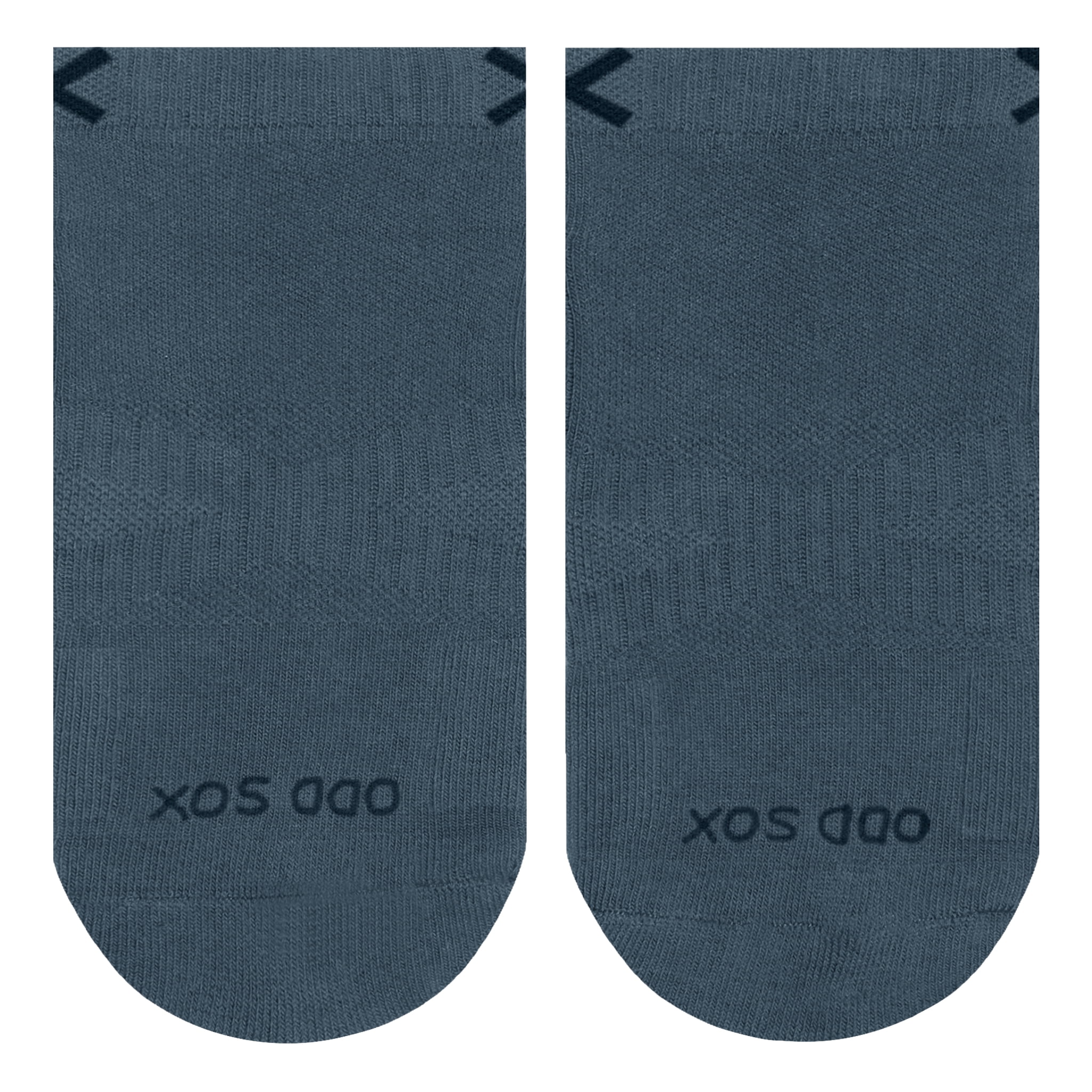 ODD SOX – Basix Tonal Light Navy Blue Ankle Socks – Large – Soft Cotton Blend Athletic Everyday