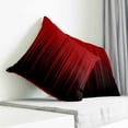 thumbnail image 3 of Dark Red Black Ombre Pillow Covers 18x18 Inch Decorative Throw Pillow Cover, Modern Abstract Art Striped Gradient Sofa Pillowcases Accent Cushion Case Home Decor Bedroom Living Room, 3 of 6