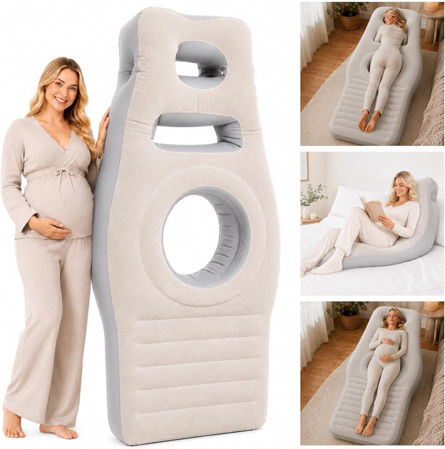 Tummynest Pregnancy Mattress, Tottlebee Pregnancy Pillow, Full