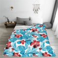 thumbnail image 4 of JUNZAN Hawaiian Style Print Flannel Fleece Blanket Throw Blanket for Bed,Sofa,Couch,Travel,Camping(40"x30" ), 4 of 5