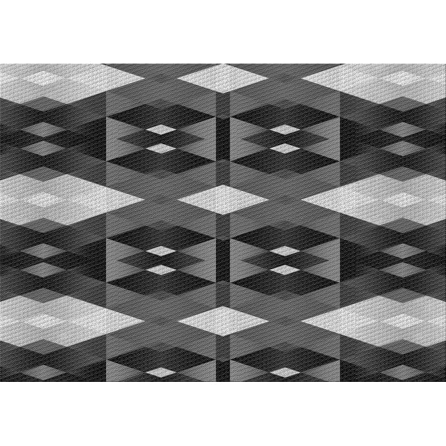 Ahgly Tapis Rectangulaire Lavable en Machine Intérieur Transitionnel Gris Canon, 5 Pieds x 7 Pieds