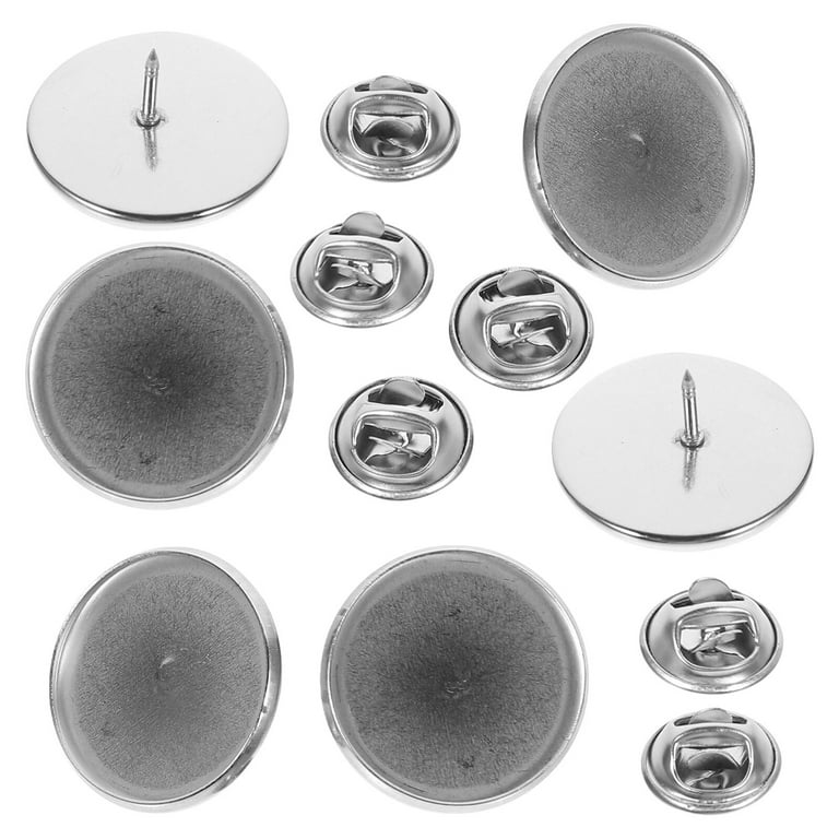 NUOLUX 20 sets of Sublimation Blank Pins DIY Button Badge DIY Jewelry Craft  Making Decoration 