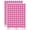 Hot Pink, variant on Fun Violin with Bow Icon 200+ Round Stickers - White - Matte Finish - 0.50" Size