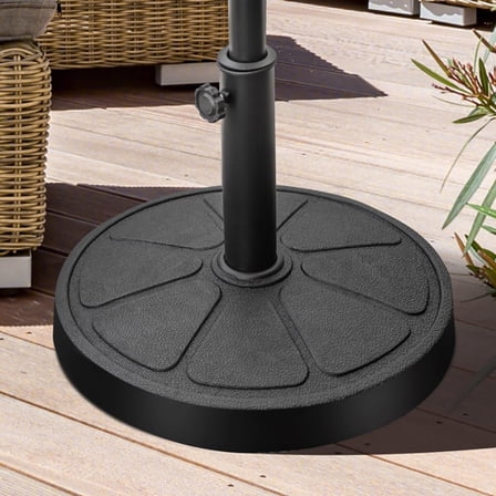 Resenkos 31LBS 18-Inch Round Outdoor Umbrella Base, Black