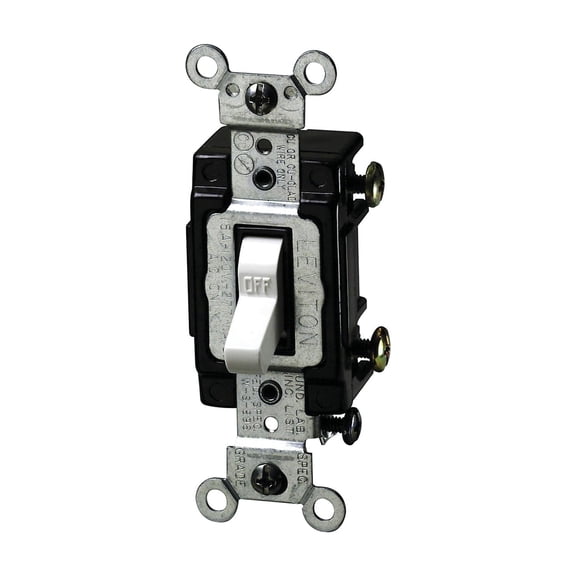 Leviton Illuminated Commercial Grade Toggle Single Pole Switch