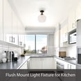 thumbnail image 3 of Aspen Creative White 63004L-2 Large LED Flush Mount Finish with Glass Shade, 3 of 5