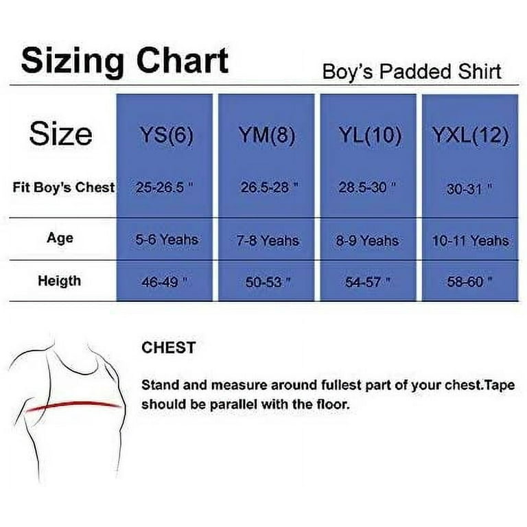 boys padded football shirt
