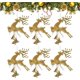 thumbnail image 1 of RV Campanas de ciervo de plástico para árbol de Navidad Decoración de alces de Navidad Decoración de árbol de Navidad Colgantes Campanas de ciervo Colgantes de cuerda (6 piezas) brillar Electrónica, 1 of 4