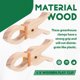 thumbnail image 5 of 6 Piezas de Clips Madera para Juegos, Juguetes con Gigantes Hechos A Mano, Cortinas, Armarios, Balcones, Creativos, 5 of 5
