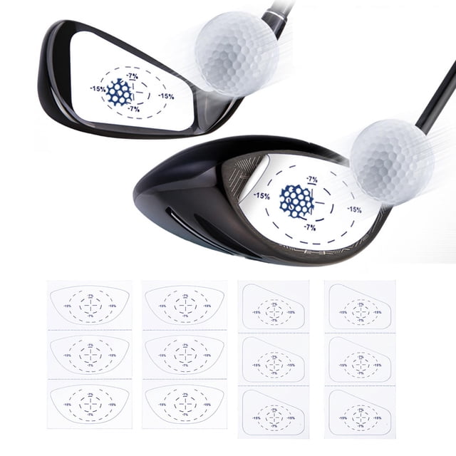 Pegatinas de impacto para palos, entrenamiento en papel para marcar palos de golf, pegatinas de impacto para marcar la precisión estándar del palo, ci
