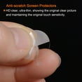 thumbnail image 4 of Uxcell 25mm Soft TPU Anti Scratch HD Clear Round Watch Glass Screen Protectors 5 Pack, 4 of 7