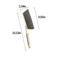 thumbnail image 3 of Soft Bristle Bed Sheet Cleaning Brush with Long Handle for Furniture, Sofa, Desk, and Quilt Debris Hair Remover in Pink, Yellow, or Green, 3 of 6