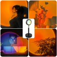 thumbnail image 4 of Sunset lamp, 180 Degrees Rotation Sunset Projection Light, Network red USB Sunset Projection Light, LED FYBTO tic Sunset Light,Suitable for Photography, Family Gatherings Decoration, 4 of 5