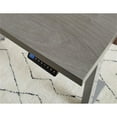 thumbnail image 6 of Electric Height Adjustable Desk Laminate Wood Sit-Stand Table Office Desk Gray, 6 of 7