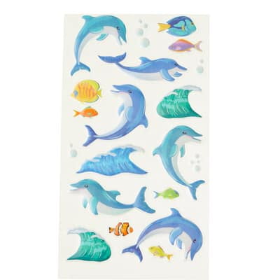 12 Pack: Dolphin Stickers by Recollections