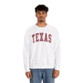 thumbnail image 5 of Texas TX Sweatshirt Gifts Crew Neck Shirt Long Sleeve Unisex, 5 of 7