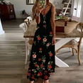 thumbnail image 2 of Black Womens Sleeveless Slip Dresses Floral Graphic Loose Fit Dresses Sun Dress for Ladies Vneck Brunch Maxi Long Fall Summer Dresses 2025 Clothes Trendy M, 2 of 3