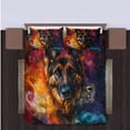 thumbnail image 4 of 3 Pieces Duvet Cover Set German Shepherd Dog 3D Print Bedding 1 Duvet Cover 2 Pillowcases Natural Animals Comforter Sets Soft Breathable for Boys Girls Children ujF37A, 4 of 5