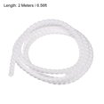 thumbnail image 2 of Uxcell tubo espiral flexible de 10mmx12mm para gestión de cables, longitud de 2 metros, blanco, 2 of 5