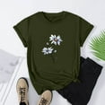 thumbnail image 4 of Patlollav Women Tshirts Under $10, Short Sleeve T-Shirt for Women 2024 Summer Fashion Print Pattern Round Neck Top/Shirt, 4 of 6