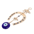 thumbnail image 1 of Blue Eye Wall Decor, Home Protection Golden Elephant Horseshoe Eye Pendant Bring Luck Beautiful Symbolism  For Office, 1 of 8