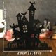 thumbnail image 2 of Halloween Adornos de Madera Decorativos de Madera Silueta Bosquejo Haunted House Decoración de Escritorio, 2 of 6
