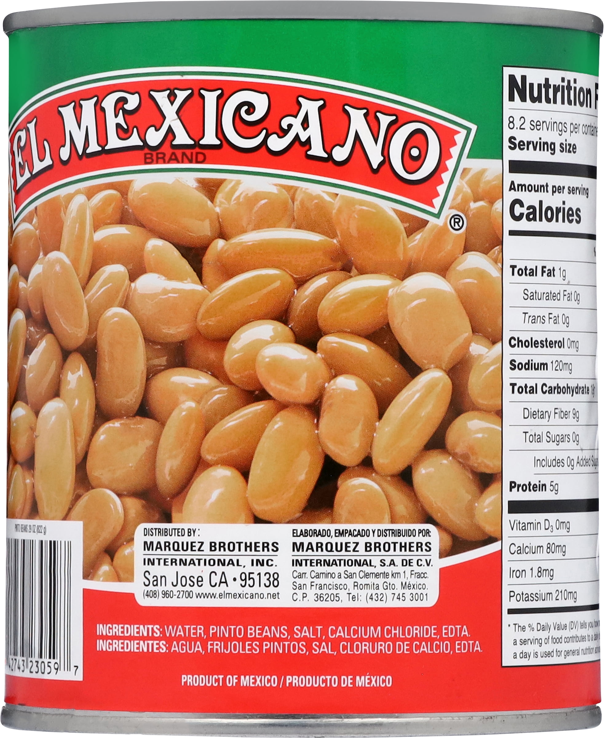 (3 pack) El Mexicano Pinto Beans, Mexican Style, 29 oz Can
