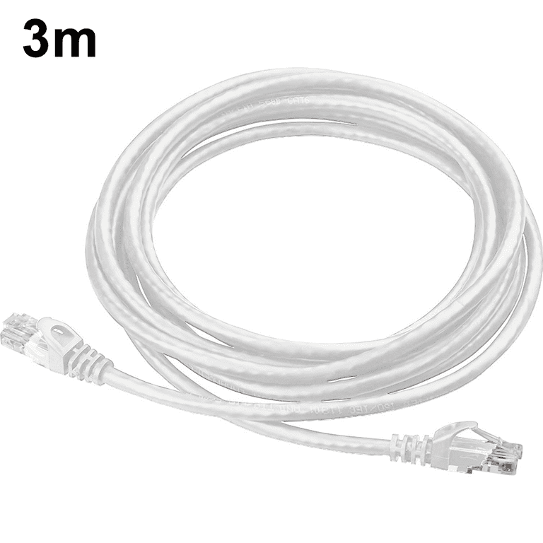 Cat6 Ethernet Network Patch Cable White 3m