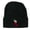 Black, variant on Christmas Stocking with Mistletoe Embroidered Long Beanie - Navy OSFM