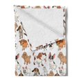 thumbnail image 2 of Dog Lover Soft Flannel Fleece Blanket, Cartoon Style Chihuahua Terrier Bulldog and Beagle Funny Characters Purebred Pets, Cozy Plush for Indoor and Outdoor Use, 50" x 70", Multicolor, by Ambesonne, 2 of 5
