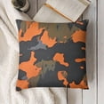 thumbnail image 3 of YINGXI Throw Pillow Covers Orange uflage Decorative 12x12in, 3 of 5